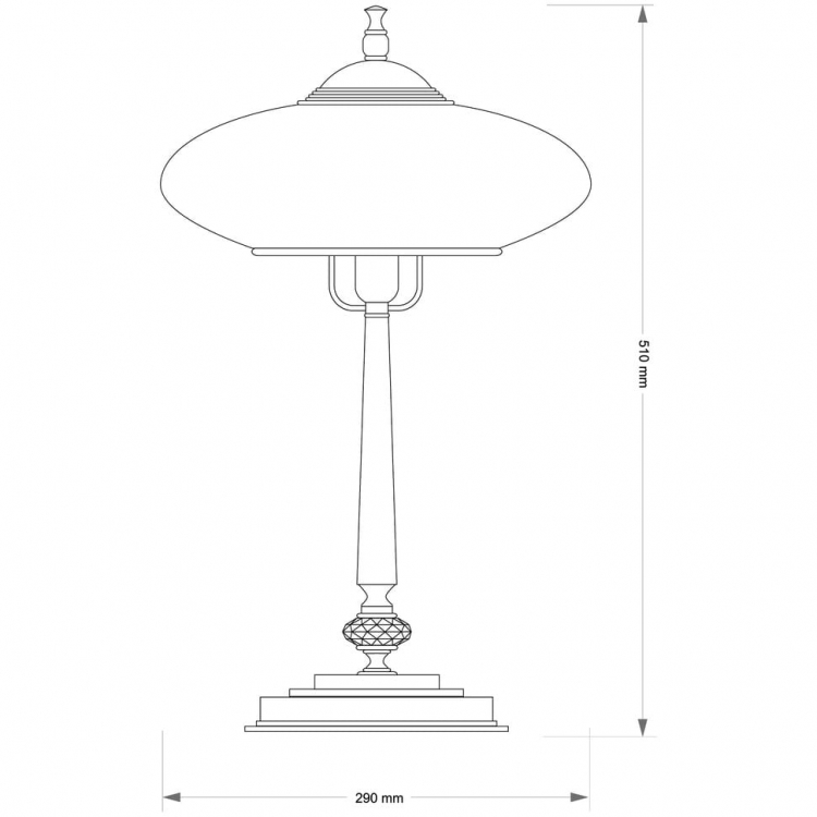 Настольная лампа Kutek San Marino SAN-LG-1 SW плафон