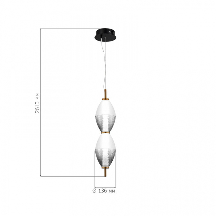 Подвесной светильник ST Luce Ice SL6130.403.15 Подвесной светильник ST Luce Ice SL6130.403.15