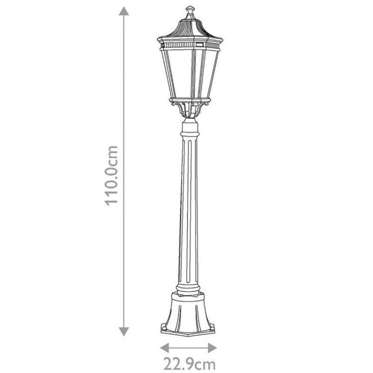 Фонарь Feiss Cotswold Lane FE-COTSLN4-M-BK