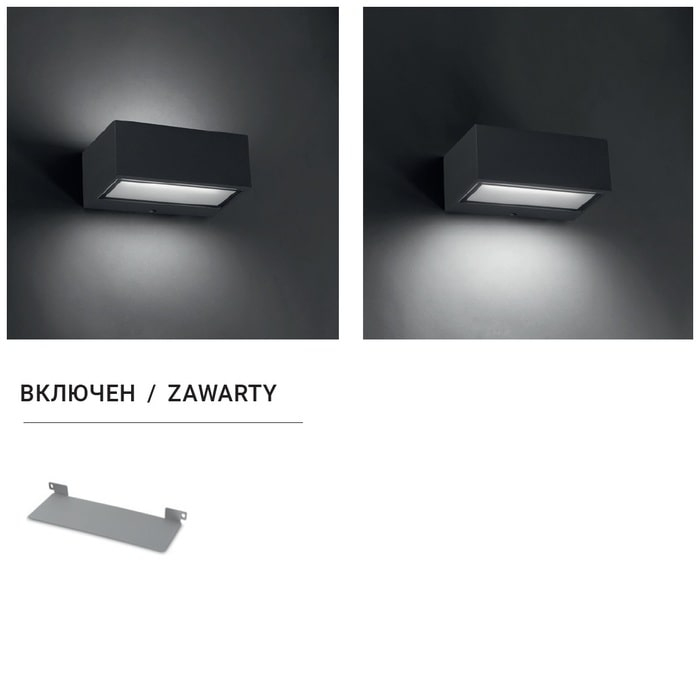 Настенный светильник LEDS C4 Outdoor Nemesis Aluminium E27