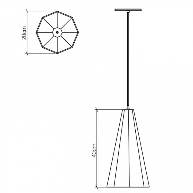 Подвесной светильник Accord Angular QN-ANGULAR-P-S-TEAK Подвесной светильник Accord Angular QN-ANGULAR-P-S-TEAK