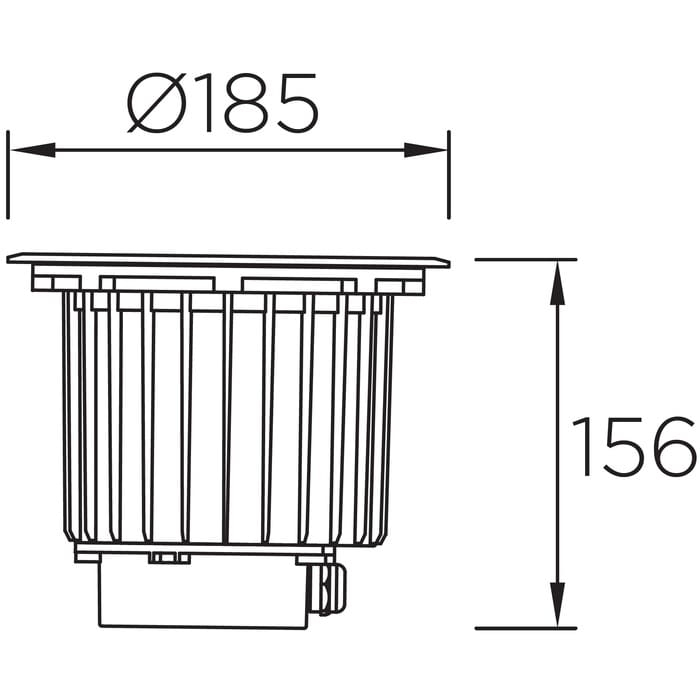 Встраиваемый светильник LEDS C4 Outdoor Gea Led Wall washer 185