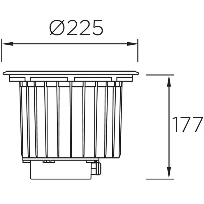 Встраиваемый светильник LEDS C4 Outdoor Gea Led Wall washer 225