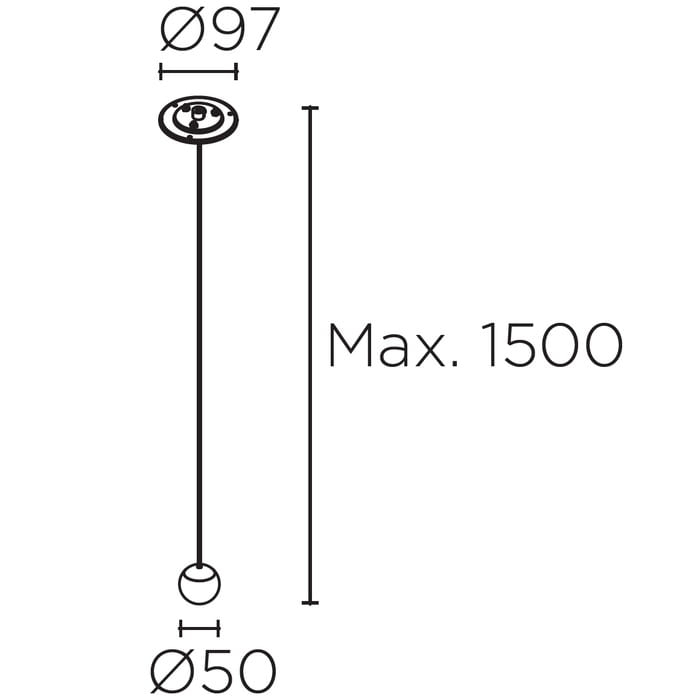 Подвесной светильник LEDS C4 Decorative Punto Single