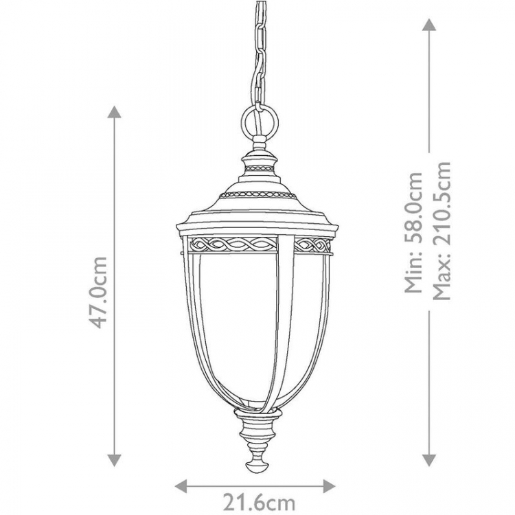 Подвесной светильник Feiss English Bridle FE-EB8-M-BLK