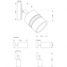 Настенный светильник Kutek Vesto VES-K-1 P Настенный светильник Kutek Vesto VES-K-1 P