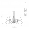 Люстра Elstead Olivia OV5-BLK-GOLD Люстра Elstead Olivia OV5-BLK-GOLD