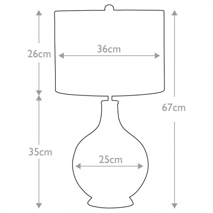 Настольная лампа Elstead Orb ORB-CLEAR-PN-WHT