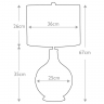 Настольная лампа Elstead Orb ORB-CLEAR-PN-WHT