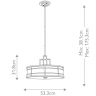 Подвесной светильник Feiss Fusion FE-FUSION-P-L Подвесной светильник Feiss Fusion FE-FUSION-P-L