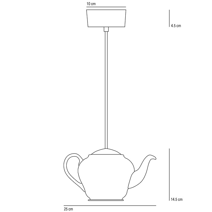 Подвесной светильник Original BTC Teapot FP464N