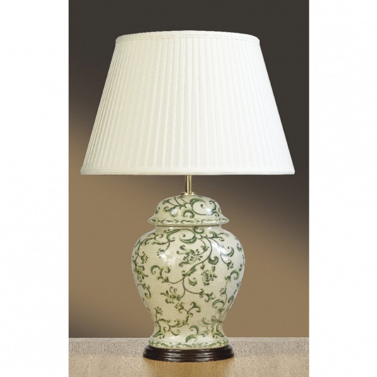 Настольная лампа Elstead Luis Collection Leaves Green Temple Jar LUI/LEAVES GREEN