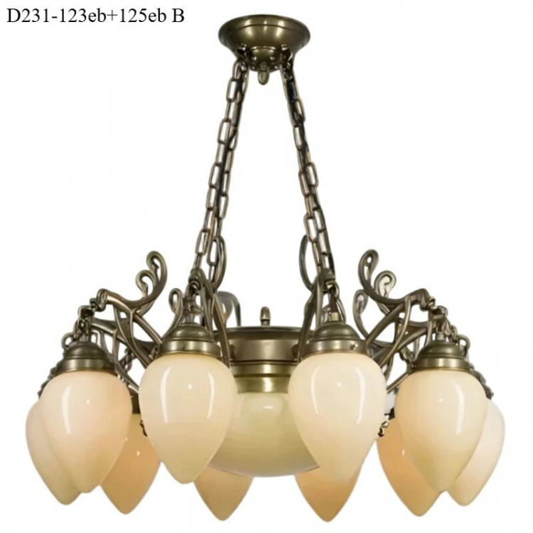 Люстра Berliner Messinglampen D231-123eb+125eb B