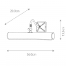 Светильник подсветки картин Elstead Picture Light PL1-20-DB
