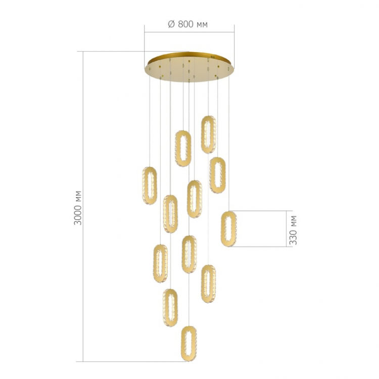 Подвесной светильник ST Luce Allungo SL6506.203.12 Подвесной светильник ST Luce Allungo SL6506.203.12