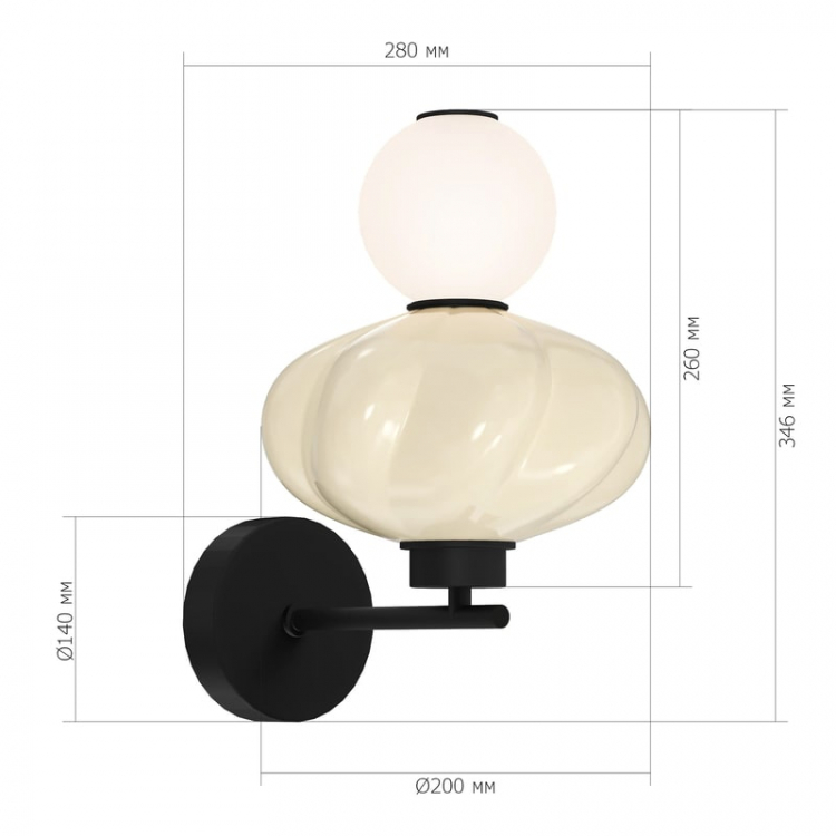 Настенный светильник ST Luce Florentini SL6134.411.01 Настенный светильник ST Luce Florentini SL6134.411.01