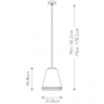 Подвесной светильник Feiss Carter FE-CARTER-P-B-MW Подвесной светильник Feiss Carter FE-CARTER-P-B-MW